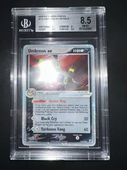 POKEMON BGS 8,5 UMBREON EX HOLO 112/115 EX UNSEEN FORCES ENGLISH 2005! - Image 3