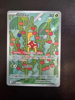 Pokemon TCG. Shuckle 136/132 Me01: Mega Evolution Shiny Rare Holo. - Image 1