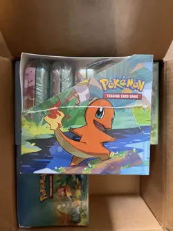 Sealed Pokemon Kanto Friends Mini Tin Display Case Packs Pikachu Eevee Squirtle - Image 3