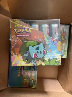 Sealed Pokemon Kanto Friends Mini Tin Display Case Packs Pikachu Eevee Squirtle - Image 5
