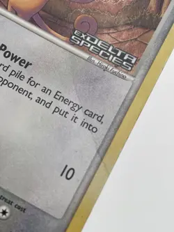 Pokemon TCG - Meowth Delta Species Stamped 77/113 Reverse Holo Damaged - Image 4