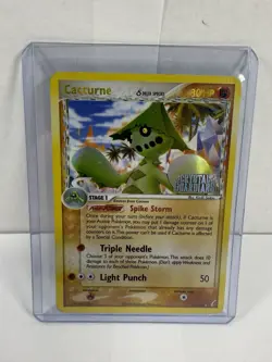 Pokemon Cacturne Delta Species EX Crystal Guardians 15/100 Reverse Holo Stamped - Image 1