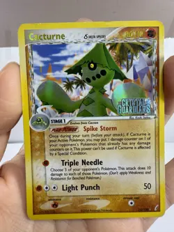 Pokemon Cacturne Delta Species EX Crystal Guardians 15/100 Reverse Holo Stamped - Image 2