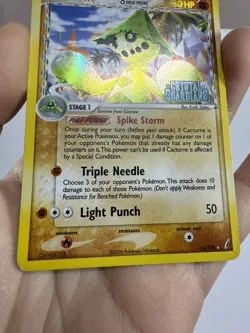 Pokemon Cacturne Delta Species EX Crystal Guardians 15/100 Reverse Holo Stamped - Image 4