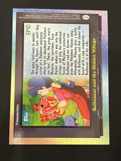 Pokemon Topps Bulbasaur and The Hidden Village Foil Series 2 EP10 Blue Logo NM - Image 2