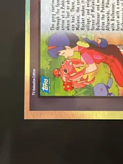 Pokemon Topps Bulbasaur and The Hidden Village Foil Series 2 EP10 Blue Logo NM - Image 3