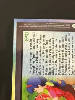 Pokemon Topps Bulbasaur and The Hidden Village Foil Series 2 EP10 Blue Logo NM - Image 4