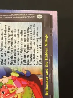 Pokemon Topps Bulbasaur and The Hidden Village Foil Series 2 EP10 Blue Logo NM - Image 5