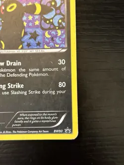 2013 Pokemon Umbreon BW93 Black Star Promo Holo - Moderately Played (MP) - Image 2