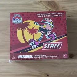 Pokemon SEALED 2025 World Championships Anaheim STAFF Coin, Dice, Condition Set! - Image 1