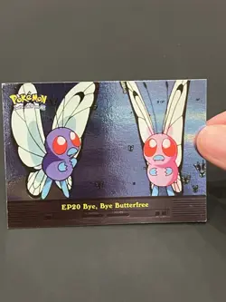 Pokemon Topps Bye, Bye Butterfree Foil Series 2 EP20 Blue Logo 2000 NM - Image 1