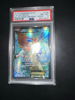 POKEMON PSA 8 KELDEO EX FULL ART 142/149 BOUNDARIES CROSSED ENGLISH 2012! - Image 5