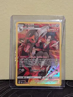 Pokemon TCG Houndoom TG10/TG30 Trainer Gallery Full Art Holo Single Strike NM - Image 3