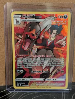 Pokemon TCG Houndoom TG10/TG30 Trainer Gallery Full Art Holo Single Strike NM - Image 4