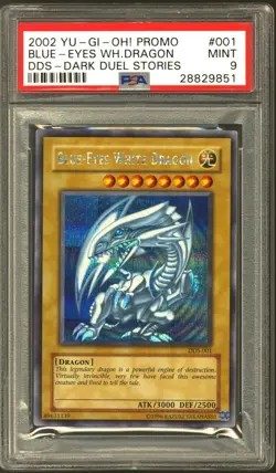 Yu-Gi-Oh Dark Duel Stories DDS Promo Blue-Eyes White Dragon DDS-001 PSA 9 *851 - Image 1