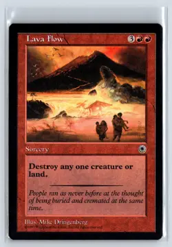 LAVA FLOW - MTG Magic the Gathering Card - Portal - Uncommon - Image 1