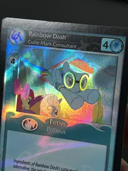 My Little Pony Rainbow Dash Cutie Mark Consultant #1 F Foil Card MLP TCG - Image 3