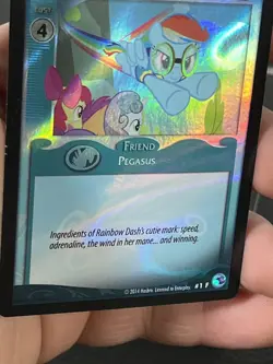 My Little Pony Rainbow Dash Cutie Mark Consultant #1 F Foil Card MLP TCG - Image 4