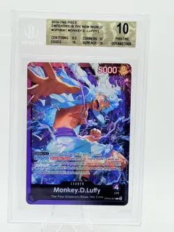 BGS 10 Monkey D. Luffy Leader Card OP09-061 Starter Deck 2025 ONE PIECE English - Image 1
