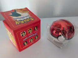 Pokemon Charizard Burger King 23k Gold Plated Trading Card & Pokeball - Image 2