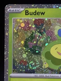 SWIRLS! Budew 004/131 (Cosmos Holo) PRE Play! Prize Pack English Pokemon Card NM - Image 3