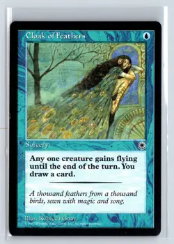 CLOAK OF FEATHERS - MTG Magic the Gathering Card - Portal - Common - Image 1