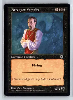 ARROGANT VAMPIRE - MTG Magic the Gathering Card - Portal - Uncommon - Image 1