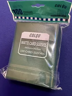 Forest Green Matte Card Sleeves 66mm x 91mm 100 Card Sleeves - Image 1