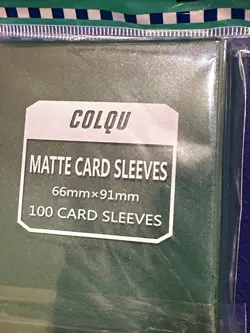 Forest Green Matte Card Sleeves 66mm x 91mm 100 Card Sleeves - Image 2