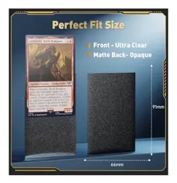 Forest Green Matte Card Sleeves 66mm x 91mm 100 Card Sleeves - Image 3