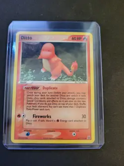 Pokemon TCG Ditto Charmander Card Delta Species 61/113, Regular NM Condition - Image 1