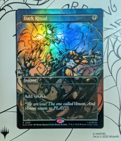 Dark Ritual | Marvel Secret Lair SLD | 🌈 Foil | MTG Venom Art 2001 | NEW NM+ - Image 1