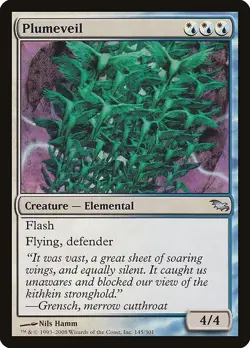 Plumeveil 1x MtG Shadowmoor SP/NM - Image 1