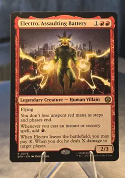 Electro, Assaulting Battery Marvel's Spider-Man Regular Magic: The Gathering MTG - Image 1
