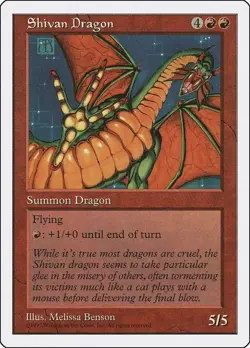 Shivan Dragon MTG Core Set 5th Edition Regular - Image 1