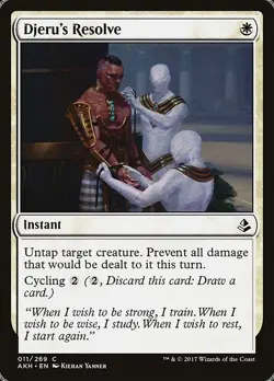 Djeru's Resolve 4x FOIL AKH MTG Amonkhet Common MINT white - Image 1
