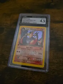 2000 Pokemon Rocket Dark Charizard Holo 1st Edition- CGC VG/Excellent + - Image 1