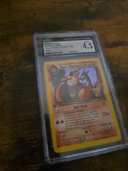 2000 Pokemon Rocket Dark Charizard Holo 1st Edition- CGC VG/Excellent + - Image 3