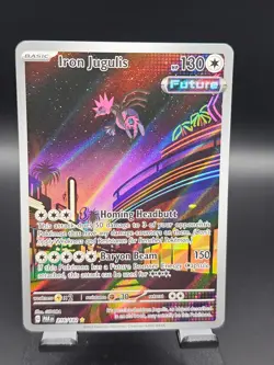 Pokemon Iron Jugulis 216/182 Paradox Rift Illustration Rare Holo NM - Image 1