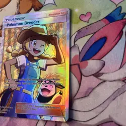 Pokemon Breeder (Full Art) Ultra Rare Shining Legends 73/73 NM Pokemon TCG - Image 5