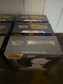 Pokemon Surging Sparks & Mega Evolution Elite Trainer Box New Sealed Case ETBS - Image 2
