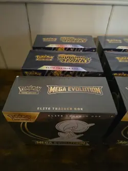 Pokemon Surging Sparks & Mega Evolution Elite Trainer Box New Sealed Case ETBS - Image 3