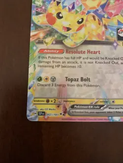 Pikachu EX 057/191 Play! Pokemon League Stamp Promo Prize Pack Near Mint - Image 5