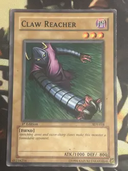 Yugioh: Claw Reacher - SDY-018 - Common - 1st Edition - HP - Image 1