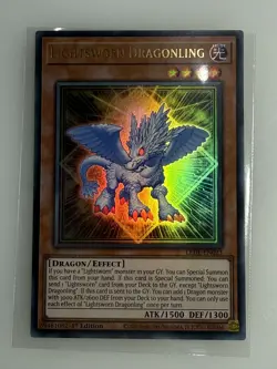 YuGiOh! Lightsworn Dragonling LEDE-EN023 1st Edition NM - Image 1