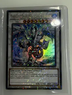 Yugioh Trishula Dragon of the Ice Barrier Star Foil 1st Edition HAC1 - NM-M - Image 1