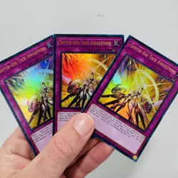 Yugioh! 3x Centur-Ion True Awakening MP25-EN296 Ultra Rare 1st Ed NM - Image 1