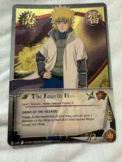 The Fourth Hokage Hero of The Village Card #129 1st Edition Near Mint - Image 1