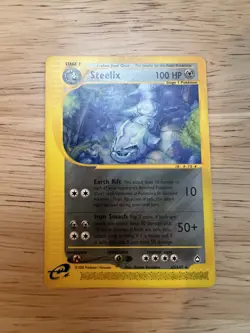 Pokemon Steelix 35/147 RARE Non-Holo Aquapolis Set e-Reader Card NM - Image 1