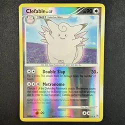 Pokemon TCG Clefable Diamond & Pearl Base Set 22/130 Reverse Holo Rare Card - Image 1